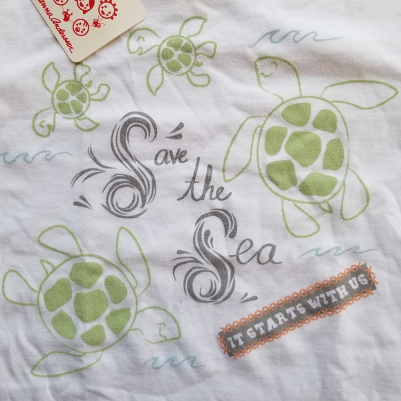 2010 nwt Hanna Andersson "special release" save the seas size 5 tee - Picture 8 of 9